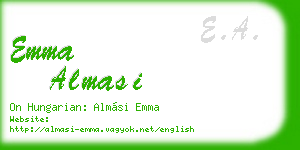emma almasi business card