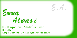emma almasi business card